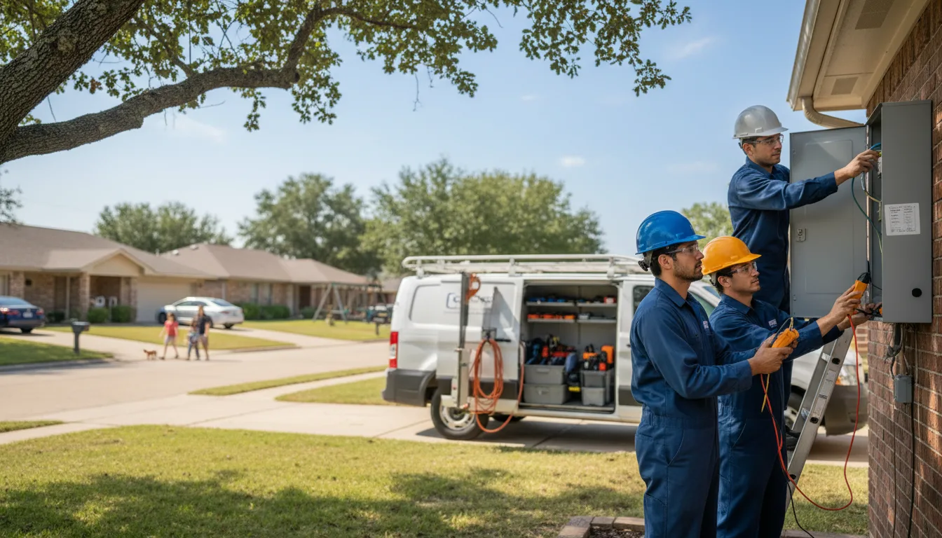 Certified electrician providing emergency electrical services in Pomerene, AZ